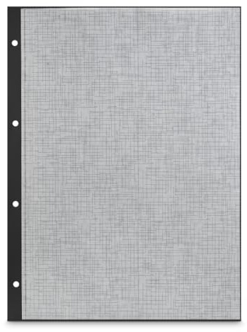 Hama Innenseiten Fotoalbum Scrapbooking (Nachfüllpackung für Fotoseiten, Karton mit Schutzpapier, 250 g/m², 23,3 x 31 cm, perforiert, 25 Blatt), Schwarz