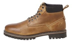 JACK & JONES Jfwqueensway - Botas de Piel Sn Botines con cordonesHombre