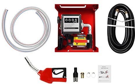 Bomba diésel autocebante eléctrica, 230 V, 50 L/min, bomba de aceite de calefacción, con articulación giratoria, para bombear diésel y parafina