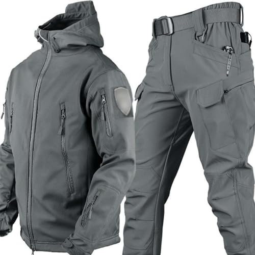 MHNFGDSE Herren Militäruniform Military Tactical Herren Kampfuniform Set Hemd Und Hose Sets Cp Camo Uniformen Army Airsoft Paintball Jagd Für Airsoft Paintball Camping Outdoor,B,L