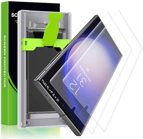 Esanik für Samsung Galaxy S22 Ultra/ S23 Ultra Matt Schutzfolie, PET S23 Ultra Matte Screen Protector, 7H Displayschutz Folie Anti Reflective Fingerabdruck-ID Unterstützen