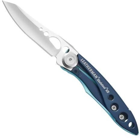Leatherman Skeletool KB - Coltello Tascabile Nero con Lama in Acciaio Inox e Apribottiglie - Nightshade