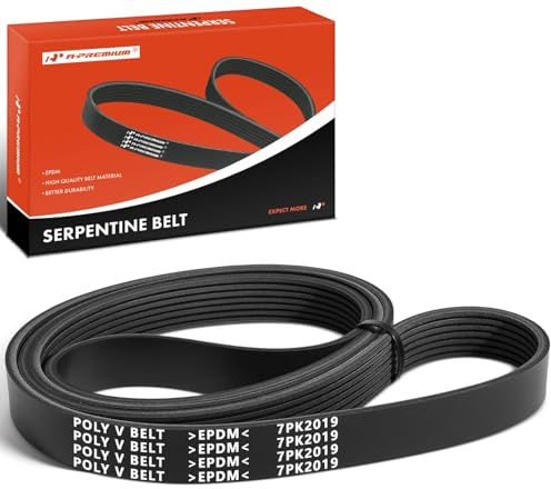 A-Premium 79.5 Inch Engine Serpentine Drive Belt Compatible with Infiniti Q50 Q60 2014-2015, QX50 2014-2017, G37 2008-2013, M37 2011-2013, QX70, Q70, FX37, FX50, Q40, EX37, Q70L & Nissan 370Z