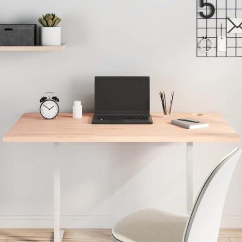 XGWKCNV Furniture select-Schreibtischplatte 110x60x2,5 cm Massivholz Buche