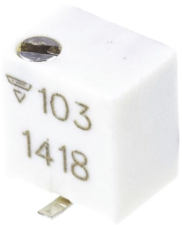 Vishay TSM4 11-Gang SMD Trimmer-Potentiometer, Einstellung von oben, 10kΩ, ±10%, 0.25W, Gullwing, L. 4.8mm