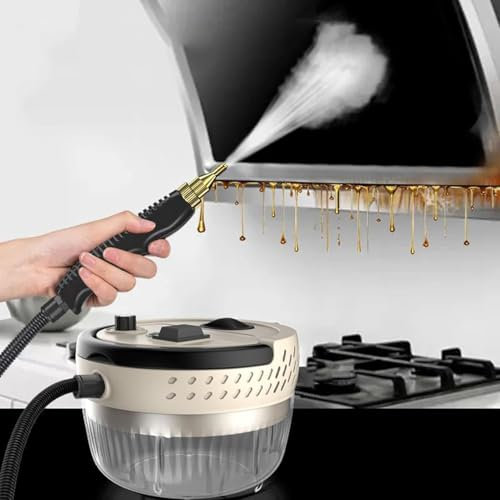 CraftNestUK Pulitore a vapore portatile, 2500 W, pulitore a vapore portatile con 3 testine, vapore ad alta pressione e temperatura per la pulizia del forno