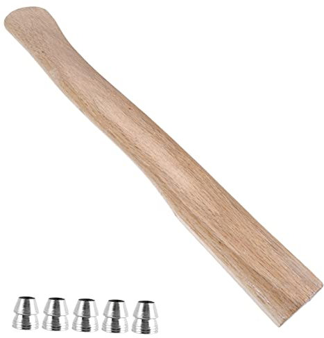 YARNOW Wooden Hatchet Handle Replacement Set with Wedges for Woodworking Sturdy and Easy to Install for Outdoor Use