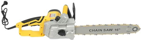 Loobiiny Tronçonneuse électrique 40,6 cm avec huile automatique, scie à bois, scie à bois, scie à arbre, scie électrique