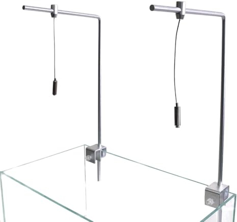 Juqoyue Verstellbare Halterung für Aquarien, LED-Universal-Lichtständer für Aquarien, Lichtständer-Aufhängeset, Aquarium-Zubehör