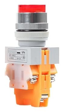 Aparato eléctrico NP4 pulsador alto iluminado NP4-11DN LED rojo 380V 710342400001586