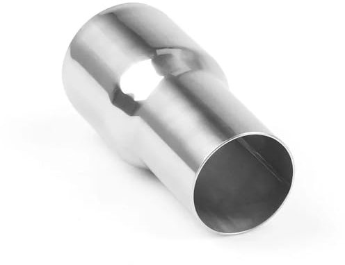 Schalldämpfer Spitze 2 Stücke Universal Für 51/63/57/76mm Edelstahl Kegel Standard Auto Auspuff Minderer Anschluss Rohr Adapter Rohr Schalldämpfer Auspuffblende Auto