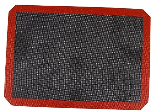 TOPPERFUN Breathable Silicone Baking Mat Non Stick Pastry Sheet for Macaron Bread and Cookie Making Reusable Heat Resistant Liner for Even Heat Distribution and Easy Cleanup