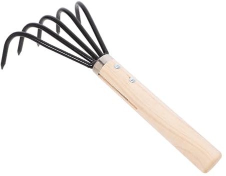 BESTonZON Rastrillo De Jardinería Pequeño para Bonsái Herramienta De Rastrillo para Almejas y Conchas De Playa De Mano Reutilizable para Exteriores y Jardinería