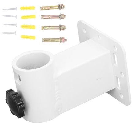 Kit de Montage Mural Court en Alliage d'aluminium Haute résistance, Conception en Forme de L pour antenne Disque rectangulaire V2, antennes TV extérieures, Extensions WiFi