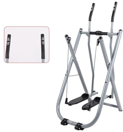 Cyclette ellittica Cross Trainer pieghevole, doppia funzionalità, per allenamento cardio, palestra domestica, attrezzatura fitness salvaspazio