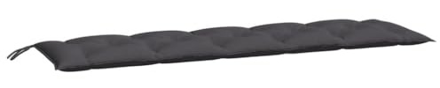 vidaXL Gartenbank Auflage Wasserdicht Bankpolster Bankkissen Sitzkissen Sitzpolster Bankauflage Polsterauflage Anthrazit 180x50x7cm Stoff