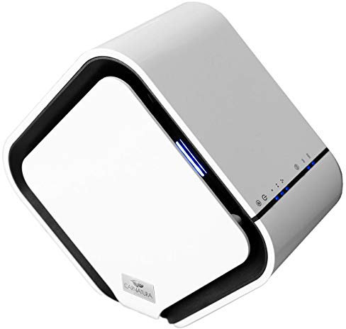 CARNATURA PURE Raumluftreiniger Plus – energieeffizienter 4-in-1 Luftreiniger mit Ionisierung, e2f-Filter, UV-Licht und Luftqualitätsmessung