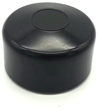 Kappe Abdeckung Zaun Abdeckkappe Zaunpfosten Pfosten Maschenzaun Zubehör Rund. (Schwarz 60 mm 20 Stück)