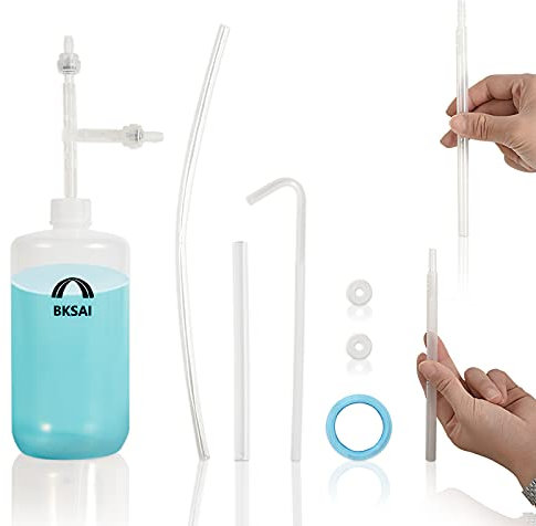 BKSAI Annaffiatoio per piante da interni, 66 cm, con collo lungo, per piante sospese, piccolo annaffiatoio da giardino, bottiglia per piante grasse, fiori, fioriera sospesa