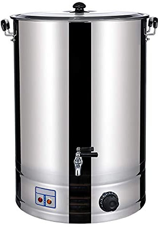 UIGJIOG Electrical 20-40L Catering Hot Water Boiler Tea Urn Coffee Commercial Stainless Steel Catering Urn with Automatically Add Water,Milk Tea Shop Special Insulation Barrel,40L