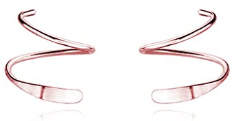 Reffeer Minimalistische Crawler-Ohrringe aus 925er-Sterlingsilber, Wickel-Manschettenohrringe für Damen und Teenager