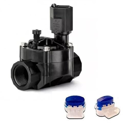 Electroválvula de riego 100-HV R.Bird 1 24v para programadores eléctricos + 2 Conectores estancos para aislar Las Conexiones