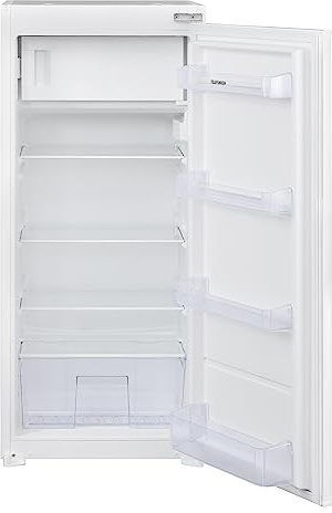 TELEFUNKEN EKG123S187E Einbaukühlschrank mit 4-Sterne-Gefrierfach | 122cm Nische | Schlepptür-Technik | 187 Liter Nutzinhalt | Temperaturregelung | Weiß