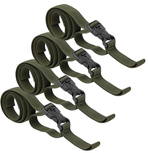 HERCHR Gepäckgurt, Outdoor-Zelt-Gepäckgurt, Doppelte Sicherheitsschnalle, Gepäckverpackungsgürtel, Koffer, Festes Seil Für Zeltplane, Überdachung, Camping, Wandern, Rucksackreisen