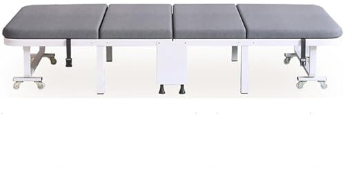 Klappbett Gastebett Mit Klappbare Matratze, Reisebett Erwachsene Tagesbett Campingbett Auf Rollen, Bettsofa Schlafsessel Klappbar Metallbett Für Erwachsene, Belastbar 200kg, 190×60×58cm ( Size : 190x7