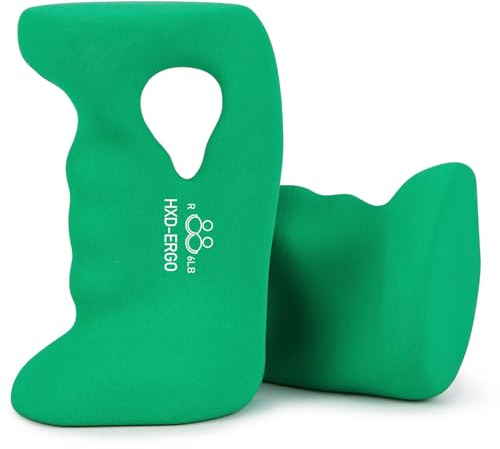 HXD-ERGO Hanteln Set Frauen, Neopren Hanteln 2er Set für Krafttraining Strength Training Equipment, Komfortables Ergonomisches Design, 1,4kg/1,8kg/2,3kg/2,7kg/3,2kg/3,6kg