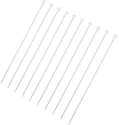 LALAFINA 10pcs DIY Beaded Needles and Hooks Set 17cm Length 0.8mm Diameter Fine Beaded String Tools for Crafting and Jewelry Making