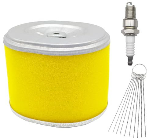 YGQ AFZE30 Air Filter Compatible with Honda GX340 GX 390 11HP 13HP Engine 17210-ZE3-505 17210-ZE3-010 Air Cleaner Lawn Mower with Spark Plug