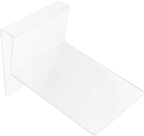 OFFSCH Transparenter Acryl Buchständer Klare Buchstütze Für Bücher Cds Karten Multifunktionaler Displayhalter Für Schreibtisch Bibliothek Büro Und Laden