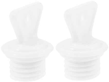 Healvian 2 Pièces Bouchon Pour Bouillotte De à Eau Chaude Bouchon Pour Petits Chauds Bouchon De à Eau Étanche Étanches Couvercle De Bouillotte Pp Blanche
