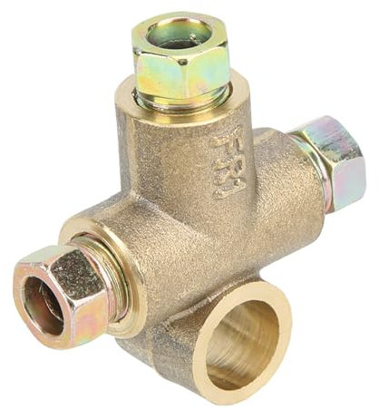 3-Wege-T-förmiges Brems-T-Stück mit 3 Männlichen Muttern, Kurze Verbindung, M10, 3/16 Zoll Rohr, 10 Mm, Geeignet für Autobremssysteme