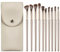 iCovalescent 10 Pezzi pennelli Trucco make up, Set Pennelli Trucco Professionale con Trousse in Pelle PU, Kit Pennello Trucco Occhi Makeup per fondazione cipria fard, ombretto