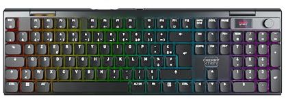 CHERRY XTRFY MX 10.1 Wireless, Teclado Mecánico Gaming De Perfil Bajo, Disposición Francesa (AZERTY), Teclado Multidispositivo, Switches MX LP 2.0 Red, Negro