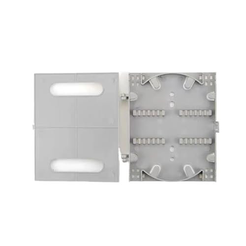 GHZHANG 10pcs 12 cores mini fiber tray for Optical cable terminal box small disc FTTH splitter box(12 cores grey box)