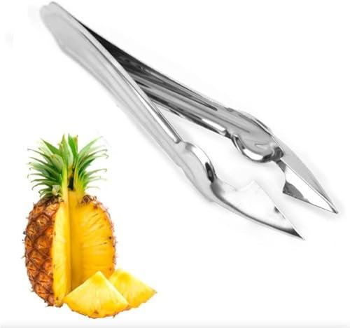 Strawberry Peeler Corer Clip Cutter Pineapple Eye Peeler Pineapple Cutter Creative Pineapple Eye Peeler Practical Seed Remover Clip Corer Fruit Slicer Clips Home Kitchen Tools Stainless Steel