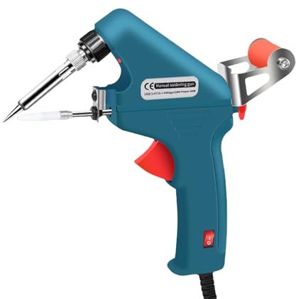 Uqezagpa Pistole di saldatura tenute in mano 100W con la saldatrice funzionale di progettazione interna del riscaldamento per rapido ed efficiente