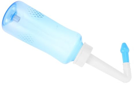 Nettoyeur de Sinus Manuel Portable 300ml, Flacon de Rinçage Nasal | Pp, Débit Réglable, Nettoyage Complet, pour Adultes et Garçon et Filles, Format Compact