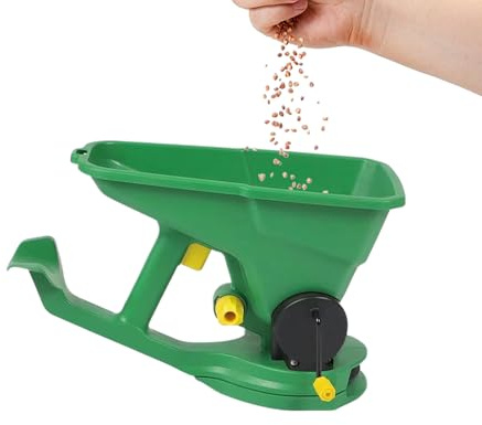 Spandiconcime | Semina per giardino – Spandiconcime ergonomico per prato, paesaggistica, parco, cortile, giardino, pascolo