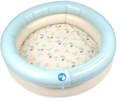 Genérico Pet Schwimmbad, faltbares Hundepools, 80 cm, auslaufsichere Haustierbad, aufblasbares Strukturdesign, aufblasbarer Badebehälter für draußen, kleine und mittlere Größe, Indoor-Backyard Pets