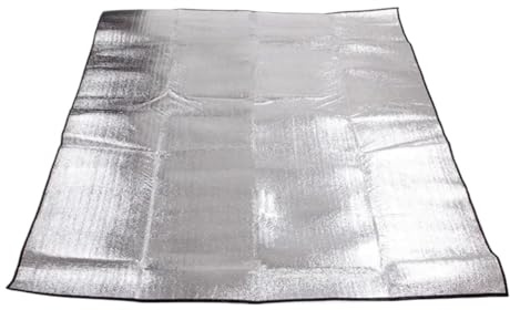 Alfombrilla De Camping Aluminio Colchoneta de Camping, Manta Espuma Aluminio, Aislante, colchoneta for Dormir, Almohadilla térmica(200 x 100cm)