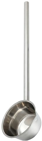 Toyvian Cucharón Gran Capacidad Mango Largo de Agua de Acero Inoxidable Resistente a Caídas, para Cocina y Riego en Jardín