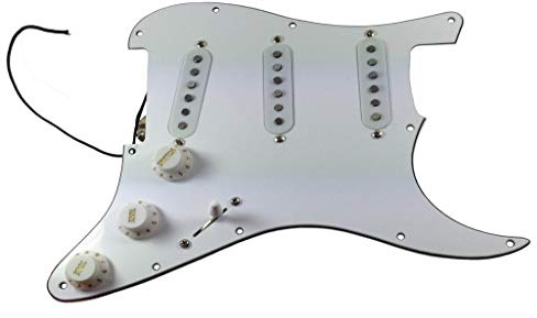 Batteur rouge chargé Stratocaster de qualité américaine + micro enroulé à la main Alegree Frigid Haze