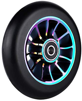 110 mm Rollerrad der Alloy Series Pro Stunt mit ABEC 9 Kugellager passend für MGP/Razor/Lucky/JD Bug Pro Scooter, bunt