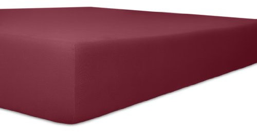 Kneer Spannbettlaken, Spannbetttuch, Easy-Stretch Qualität 25 Größen 140 x 200-160 x 220 cm Burgund