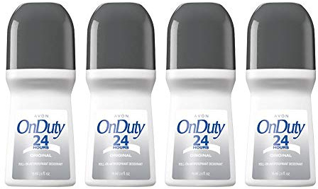 AVON On Duty Original Roll-On Antiperspirant Deodorant - 2.6 oz - 4 pack