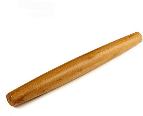 HONGLIDA Bamboo Wooden Rolling Pin for Baking Pizza Dough, Pie & Cookie French Rolling Pins 12 inches (French 13 Inch)